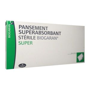 Biogaran Conseil Pansement Super Absorbant Sterile Super 20 Cm X 42,5 Cm Boite 10
