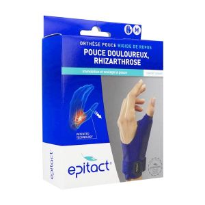 EPITACT ORTHESE POUCE RIGIDE DE REPOS Orthèse de pouce rigide statique, gauche, medium (ref. 0572GR), unité