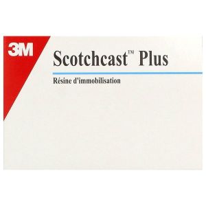 SCOTCHCAST PLUS Bande de synthèse pour immobilisation, blanc, 3,6 m x 5 cm (ref. MM02B), unité