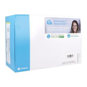 SENSURA MIO FLEX POCHE FERMEE MAXI Poche fermée système 2 pièces, couplage adhésif, prédécoupée, transparente, diamètre 70 mm (ref. 122239), bt 30