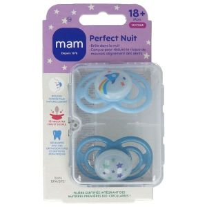 MAM SUC PERFECT NUIT TENDANCE 18+ SIL SUCETTE BOITE 2