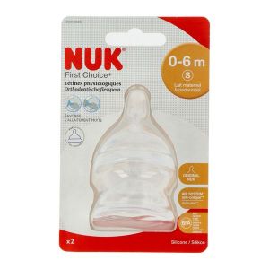 TETINE NUK SILIC T1 P/EAU 2