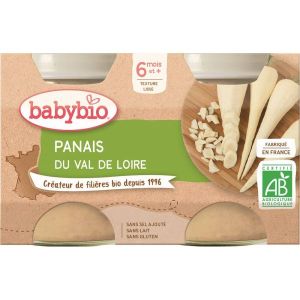 Babybio Petits Pots Panais Bio - dès 4 mois - 2x130g