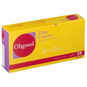 Zinc-Cuivre Oligosol Solution Buvable En Ampoule B/28