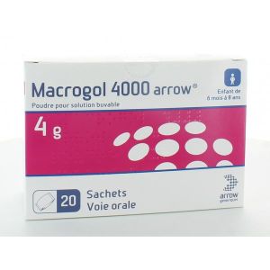 Macrogol 4000 Arrow 4 G Poudre Pour Solution Buvable En Sachet B/20