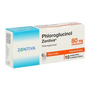 PHLOROGLUCINOL ZENTIVA Comprimé orodispersible 80 mg, boîte 10