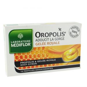 Merck Oropolis Coeur Liquide Gelee Royale Gout Citron 16 Pastilles