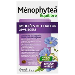 Nutreov Ménophytea Bouffées de Chaleur Sans Hormone 28 Capsules