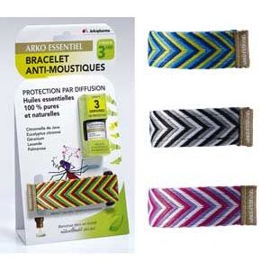 Arko Essentiel Bracelet Vert + Melange He Anti-Moustiques Liquide Flacon 5 Ml 1