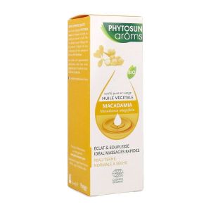 PHYTOSUN AROMS HUILE VEGETALE BIO Huile végétale de macadamia bio, fl 50 ml