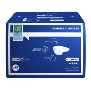 MARQUE CONSEIL CHANGE COMPLET MAXI Change-complet anatomique pour incontinence, médium, sac 20