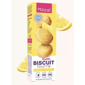 MILICAL BISCUITS FOURRES CITRON BOITE 125 G 8