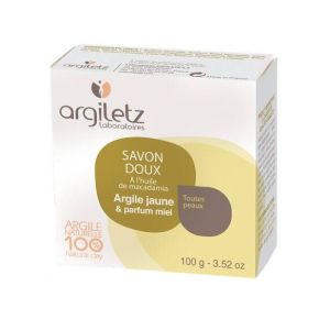 Argiletz Savon Bio argile jaune parfum miel - 100 g