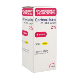 Carbocisteine Eg Labo Conseil 2 % Enfants Sirop B/125