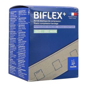BIFLEX PLUS N° 16 LEGERE Bande de contention étalonnée, force 2, 46 cN/cm à 100 cN/cm, chair, 3 m x 10 cm, unité