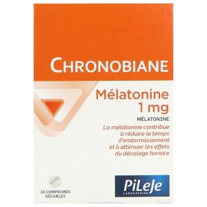 Pilège Chronobiane Mélatonine 1 mg 30 comprimés sécables