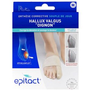 EPITACT ORTHESE CORRECTIVE Orthèse pour Hallux valgus, à base d'EpitheliumFlex, médium (ref. 0522), unité