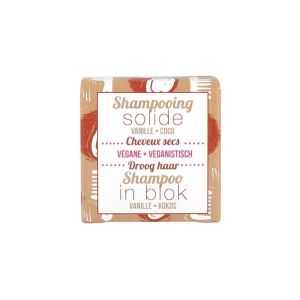Lamazuna Shampooing Solide Cheveux Secs Vanille Coco 55G
