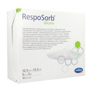 Resposorb Silicone Pansement 12.5*12.5 Cm 10