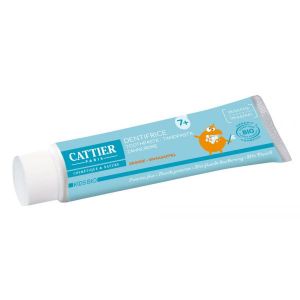 Cattier Dentifrice 7 ans et +, goût orange BIO - tube 50 ml