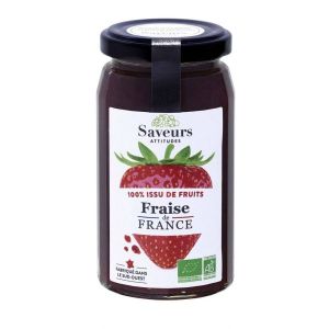 Saveurs & Fruits Préparation aux fruits 100% Fraise de France BIO - pot 240 g