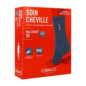 MALLEOGIB 3D Chevillère ligamentaire compression classe 3, bilatérale, bleu, taille 2 (ref. 6679), unité