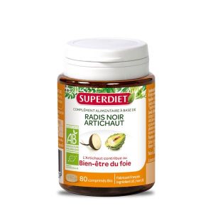 Superdiet Radis noir / artichaut Bio - 80 comprimés