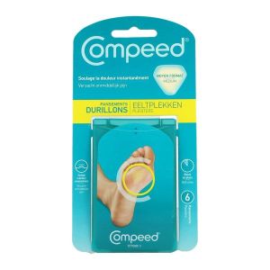 COMPEED DURILLONS Pansement hydrocolloïde, moyen modèle, bt 6