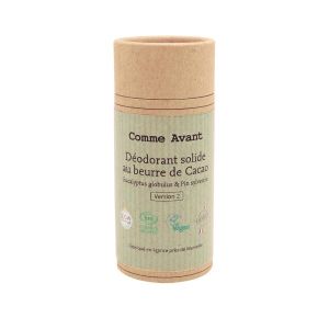 Comme Avant Déodorant solide au beurre de cacao eucalyptus et pin sylvestre BIO - stick kraft 50 g