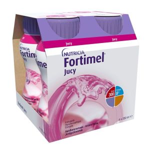 FORTIMEL JUCY 1.5 KCAL Denrée alimentaire destinée à des fins médicales spéciales, fraise, 200 ml x 4