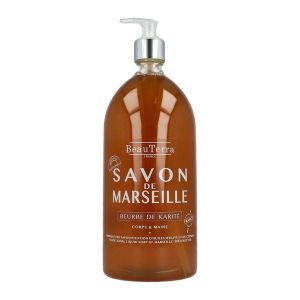 Beauterra Savon Liquide De Marseille Karite Flacon 1 L 1