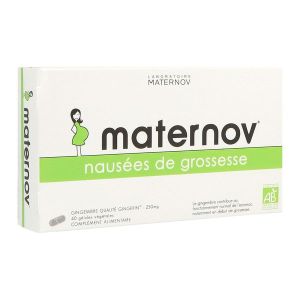 MATERNOV NAUSEES DE GROSSESSE Gélule, complément alimentaire à base de gingembre, bt 40
