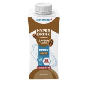 NUTRISENS HYPERDRINK BOOST HP HC Denrée alimentaire destinée à des fins médicales spéciales, saveur café, 200 ml x 4
