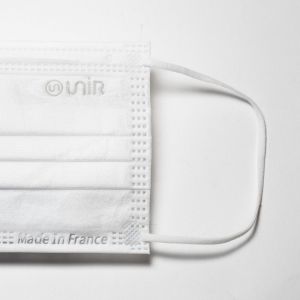 Masque Adulte TYPE II Blanc (50 unités par boîte) Fabriqué en France