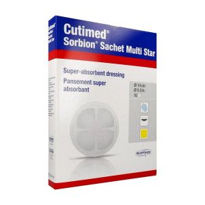 CUTIMED SORBION MULTI STAR PANSEMENT SACHET 14 CM 10