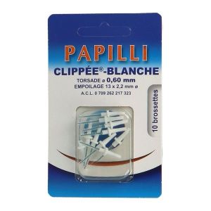 Papilli-Clippee-Blanche Brossette Inter-Dentaire 1
