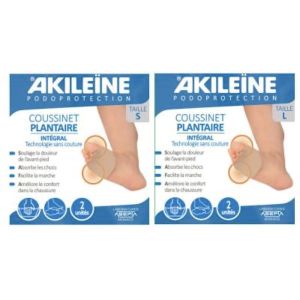 AKILEINE PODOPROTECTION COUSSIN PLANTAIRE Coussin plantaire de protection intégral, small (ref. 418), paire