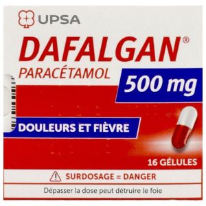 DAFALGAN Gélule 500 mg, boîte 16