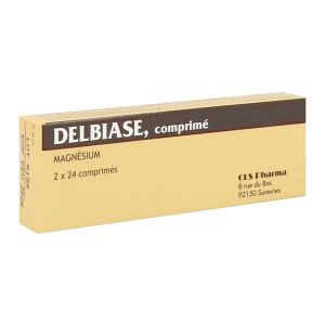 DELBIASE Comprimé, complément alimentaire à base de magnésium, bt 48
