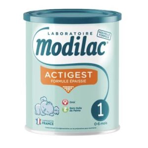 MODILAC 1 ACTIGEST Lait pour nourrisson 1er âge, formule épaissie, bt 800 g