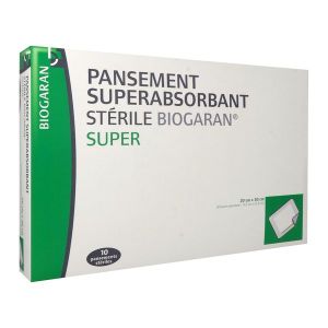Biogaran Conseil Pansement Super Absorbant Sterile Super 20 Cm X 30 Cm Boite 20*30 10