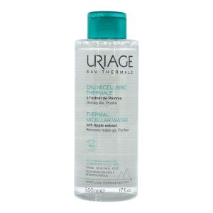 URIAGE EAU MICELLAIRE THERMALE PEAUX MIXTES A GRASSES Eau micellaire thermale à l'extrait de pomme, fl 500 ml