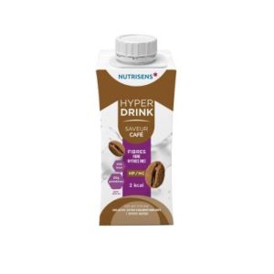 NUTRISENS HYPERDRINK FIBRES HP HC 2 KCAL Denrée alimentaire destinée à des fins médicales spéciales, café, 200 ml x 4