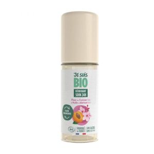 Je suis Bio Déodorant roll-on soin 24h Fleur de cerisier Abricot BIO - 50 ml
