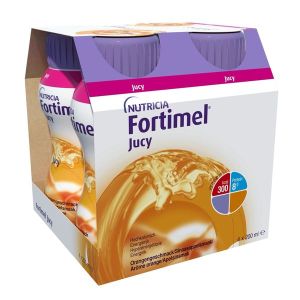 FORTIMEL JUCY 1.5 KCAL Denrée alimentaire destinée à des fins médicales spéciales, orange, 200 ml x 4