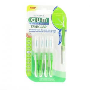 Gum brossettes 1414 trav-ler 4 brossettes de voyage 1.1 mm