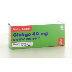 Ginkgo Arrow Conseil 40 Mg Comprime Pellicule B/90