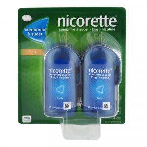 NICORETTE FRUITS 2 mg comprimé à sucer B/80