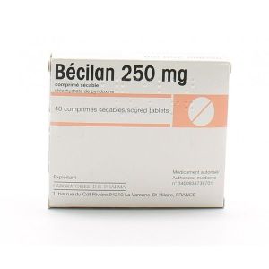 Becilan 250 Mg Comprim  S Cable B/40