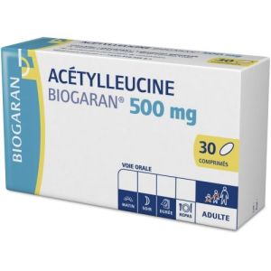 ACETYLLEUCINE BIOGARAN 500 mg comprimés B/30